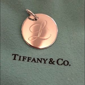 Tiffany & Co. Notes Letter L Disc Charm/Pendant